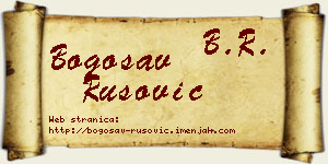 Bogosav Rusović vizit kartica